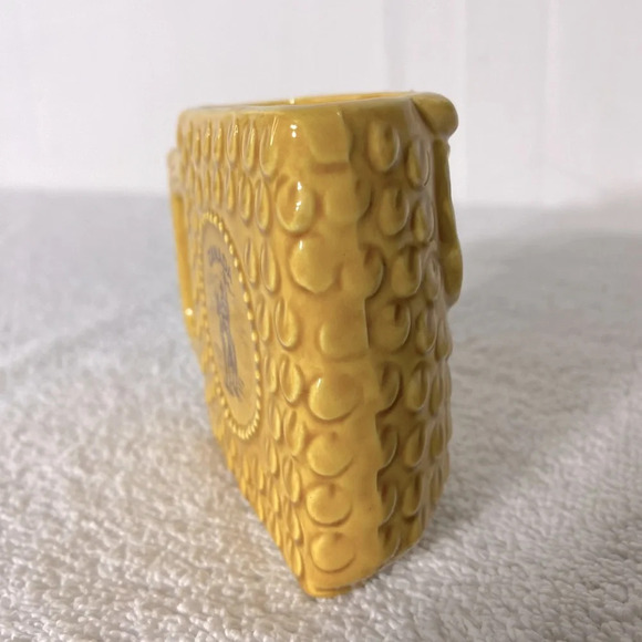 Vintage You Asked For Half A Cup Of Coffee Yellow Ochre Ceramic Owl Half Mug - Picture 8 of 13